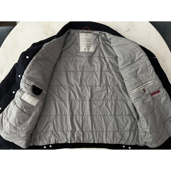 $7000 Brunello Cucinelli Padded Blue Cashmere Trucker Jacket Men Size Medium - Picture 4 of 15